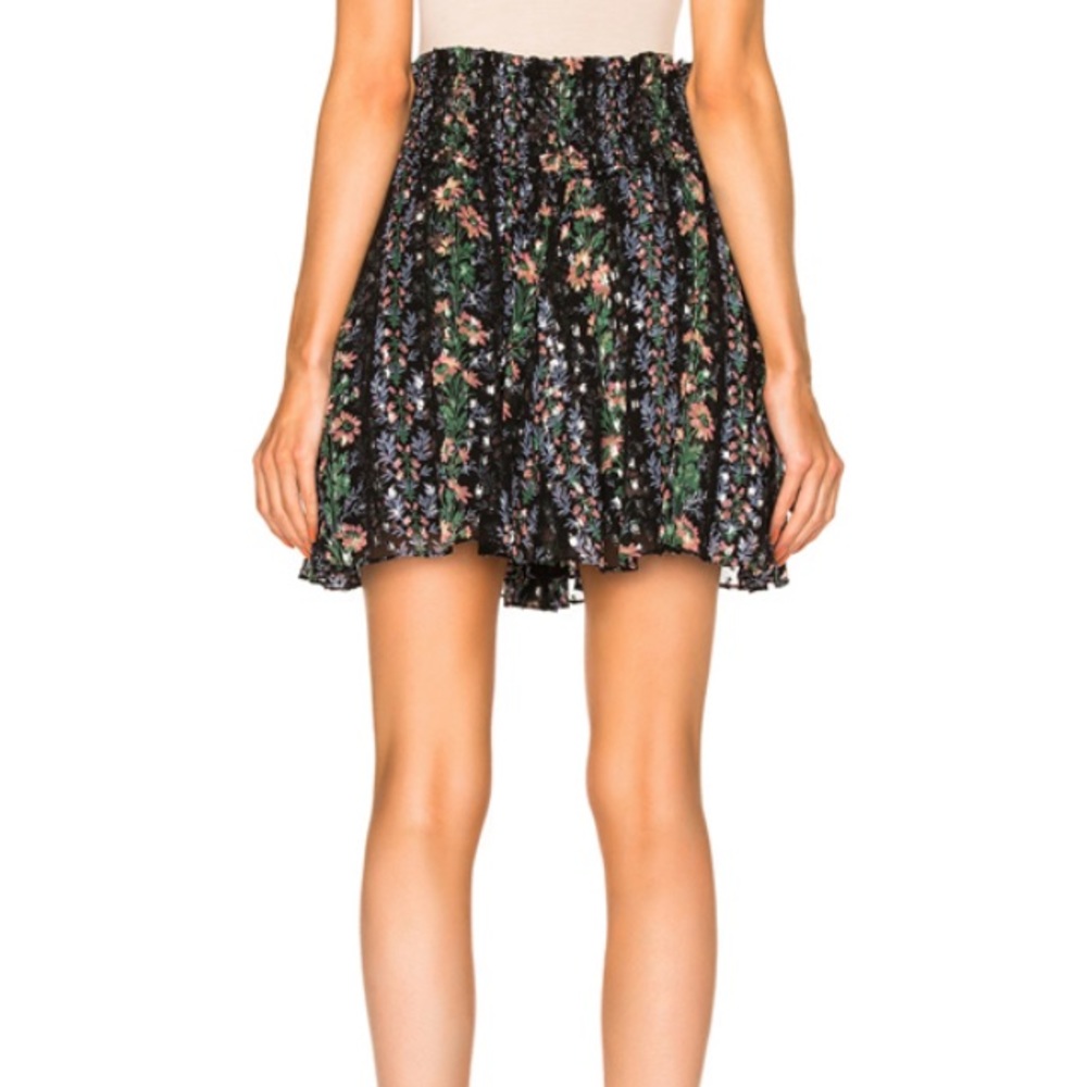 Needle & Thread Floral Stripe Skirt - Picture 3 of 6